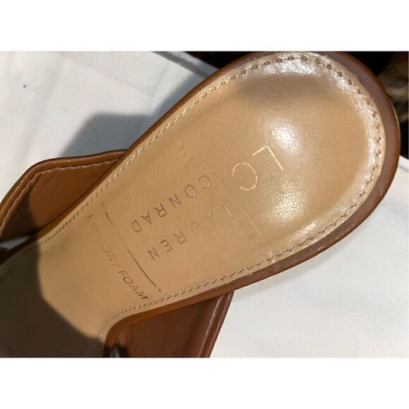 Lauren Conrad Women's Soda Pop Slip On Camel Colored Sandals Size 7.5M - Picture 9 of 11